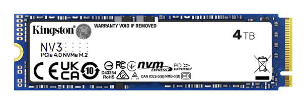 Kingston NV3 4TB M.2 2280 PCIe 4.0 NVMe SSD, 6000MB/s Read - SNV3S/4000G – image 3
