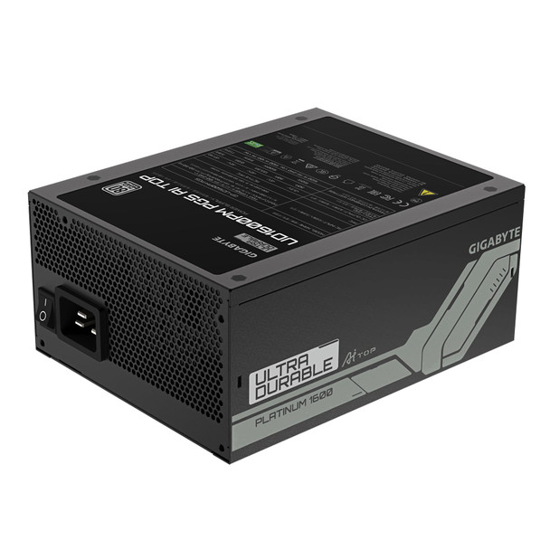 Gigabyte UD1600PM PG5 AI TOP 1600W Fully Modular Power Supply, 80 PLUS Platinum, ATX 3.1, PCIe 5.0, 12V-2x6 GPU Support, 140mm Cooling Fan, Black – image 6
