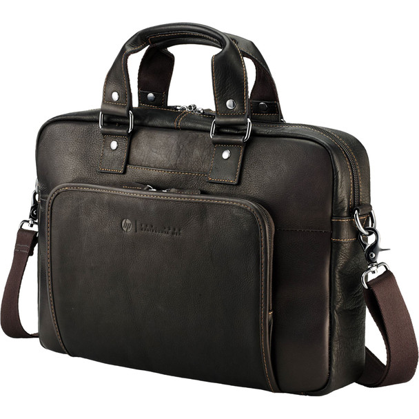HP Elite Top Load Colombian 14" Leather Notebook/Laptop Bag/Case