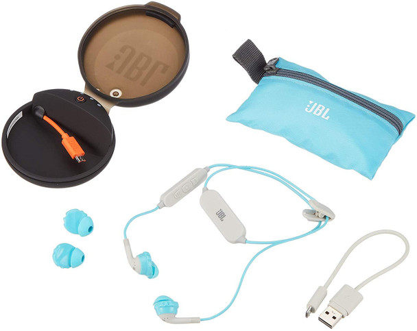 JBL JBLINSP700TEL Earbuds Portable Headphones - Aqua/White