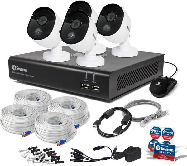 Swann 8-Channel, FHD (1080p), 32GB, Smart Security CCTV System+ 4 Cameras