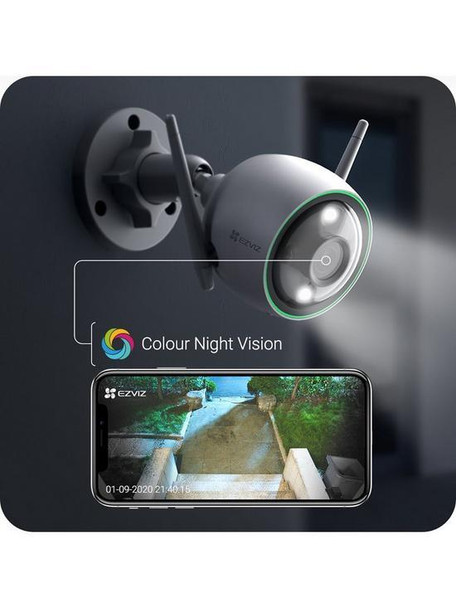 Ezviz C3N FHD (1080p) Smart Camera With Colour Night Vision & AI Human Detection