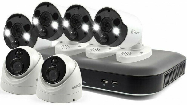 Swann DVR8 8 Channel 5580 2TB 4K DVR CCTV Kit 2x 4K Dome 4x 4K Bullet Cameras