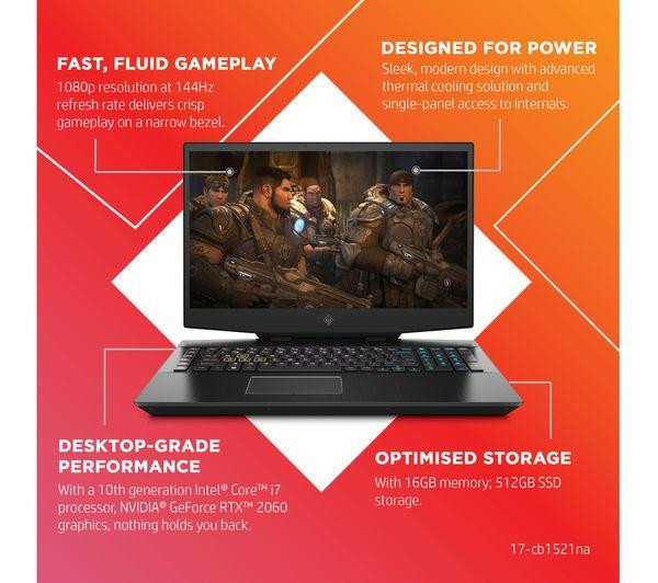 HP OMEN 17-CB1521NA Core i7 Nvidia Geforce RTX 2060 Gaming 144hz Laptop