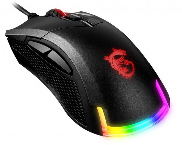 MSI Clutch GM50 7200 dpi RGB Optical Wired Gaming Mouse Black