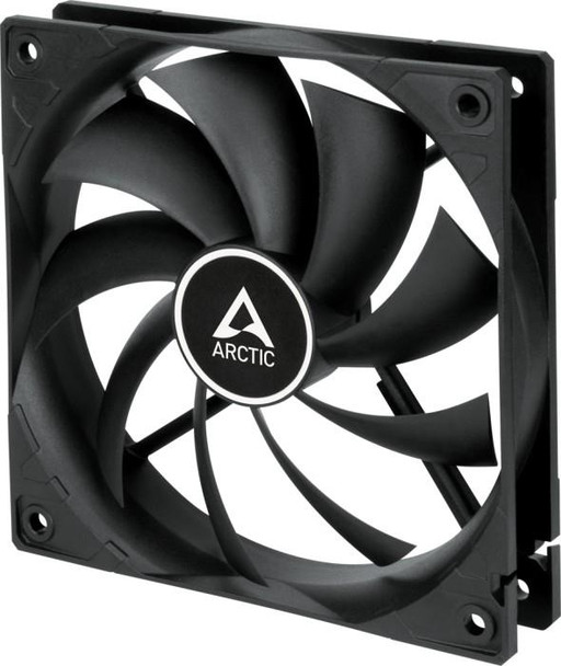 Arctic F12 Silent 120mm Extra Quiet 3-Pin Case Fan - Black / Black