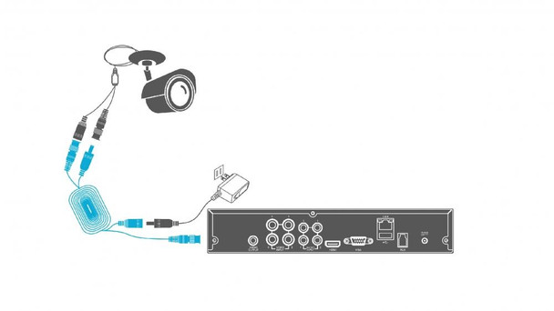 KGuard AH281B-30 100ft/30M Universal CCTV BNC Camera Extension Cable