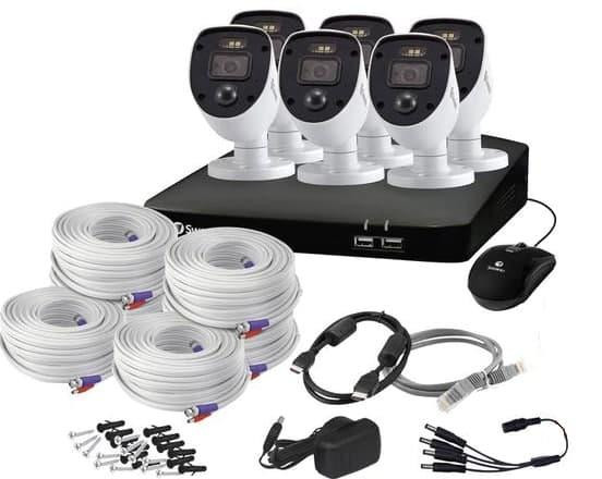 Swann Enforcer 8-Channel Full HD 1080p 1TB DVR SecurIty System 6 Cameras