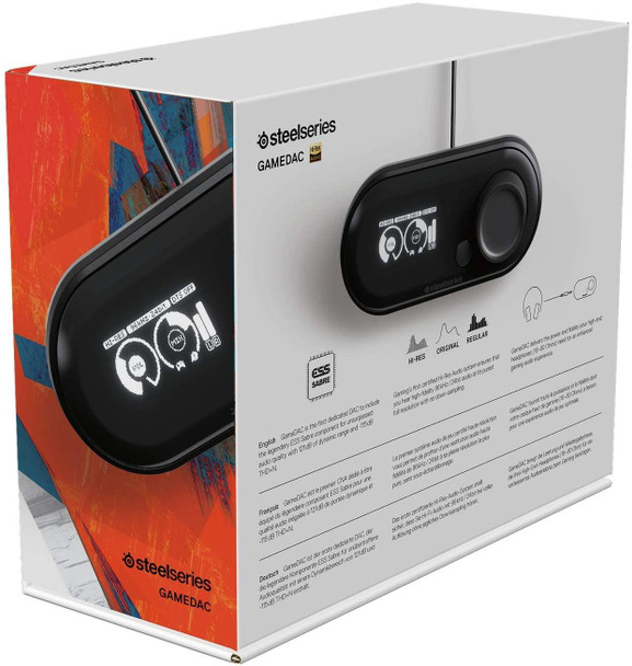 SteelSeries GameDAC Hi-Res gaming DAC and amp for Playstation 5 PS4 and PC