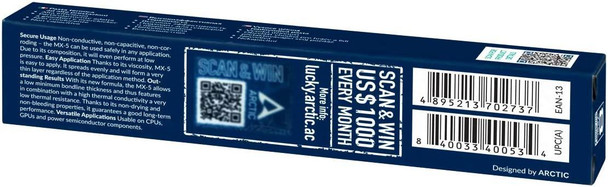 Arctic MX-5 Thermal Paste 4 grams with Spatula Cooling High Performance Compound