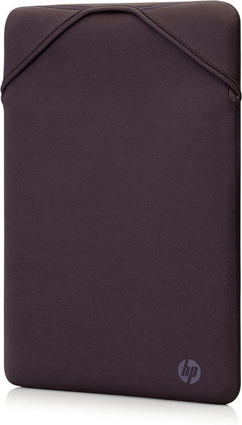 HP 14.1 Inch Protective Reversible Laptop Notebook Sleeve Case - Grey & Mauve