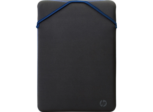 HP 14.1 Inch Protective Reversible Laptop Notebook Sleeve Case - Black & Blue