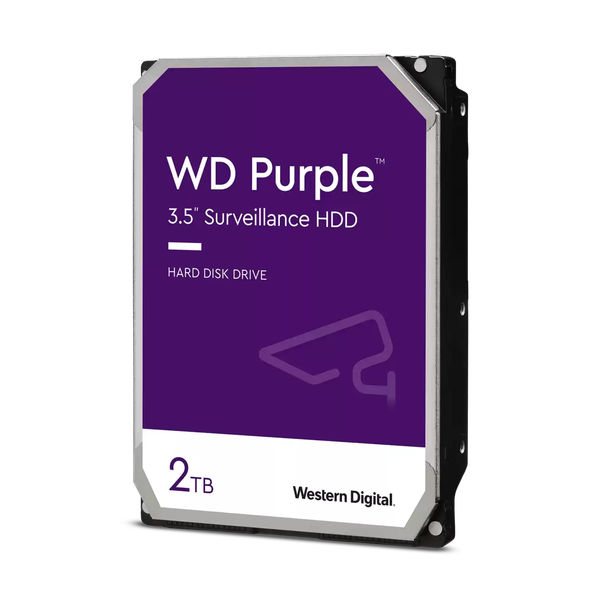 WD Purple 2 TB Surveillance Hard Disk Drive 3.5" SATA 6Gb/s 64MB Cache 5400 rpm