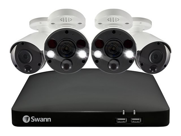 Swann 8-Channel 4K Ultra HD 2TB NVR CCTV Security System - 4 Cameras
