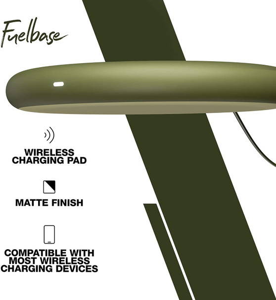 Skullcandy Fuelbase Wireless Charger Pad With USB-C Cable - Moss
