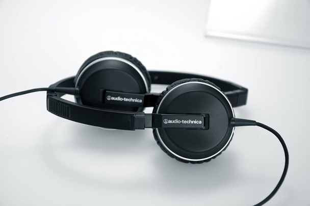 Audio Technica ATH-ANC1 On-Ear Active Noise-cancelling Wired Headphones - Black