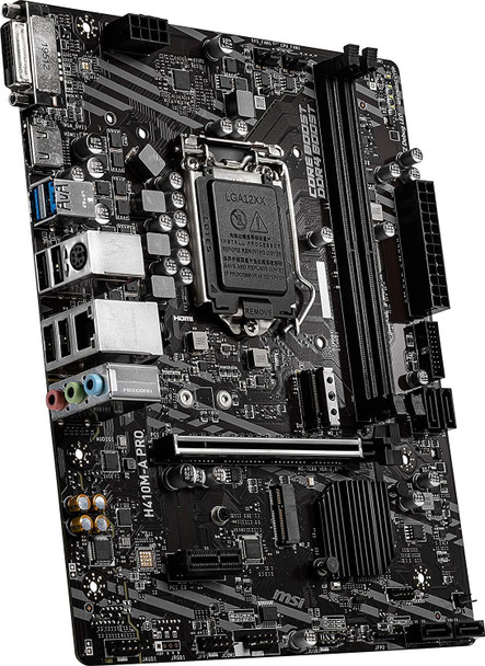 MSI H410M-A PRO Socket LGA 1200 DDR4 mATX Motherboard HDMI / DVI