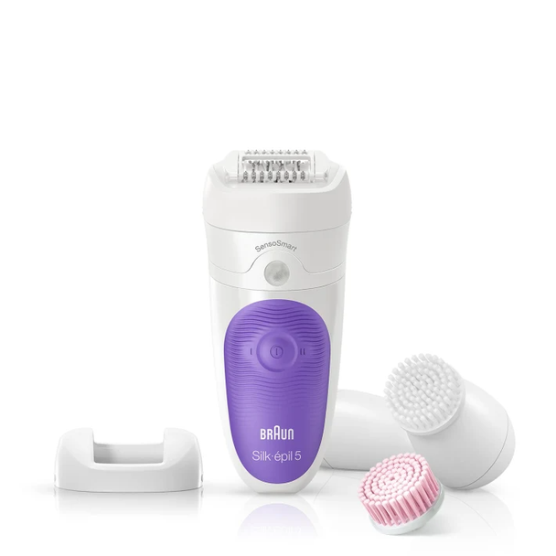 Braun Silk-épil 5 SensoSmart Epilator Starter Kit With Facial Cleansing Brush