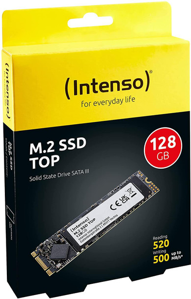 Intenso 128GB M.2 SATA III Internal SSD Top Performance Solid State Drive
