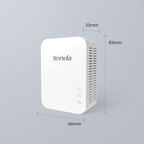Tenda PH3 AV1000 Gigabit Ethernet Powerline Adapter Kit - Twin Pack