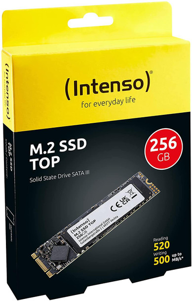 Intenso 256GB SSD M.2 SATA III Top performance Internal SSD Solid State Drive
