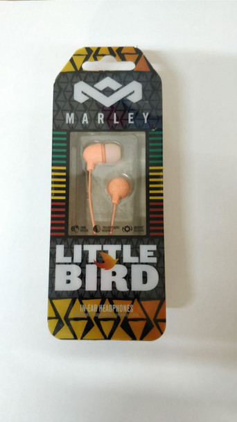 House of Marley Little Bird In-Ear Headphones Earphones - Peach/Salmon