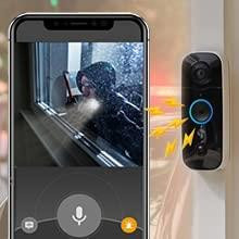 Toucan Wireless Video Door Bell Full HD 1080p 2 Way Audio With Chime