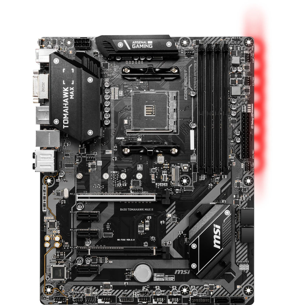 MSI B450 Tomahawk Max II AMD Socket AM4 DDR4 ATX Motherboard HDMI & DVI