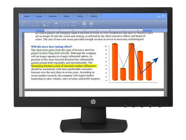 HP V194, (1366 x 768) 60Hz, TN LED Anti-Glare 18.5­" Monitor