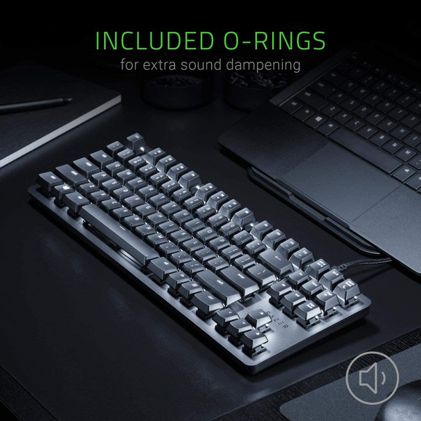 Razer BlackWidow Lite Silent Orange Mechanical Switch Wired TKL Gaming Keyboard