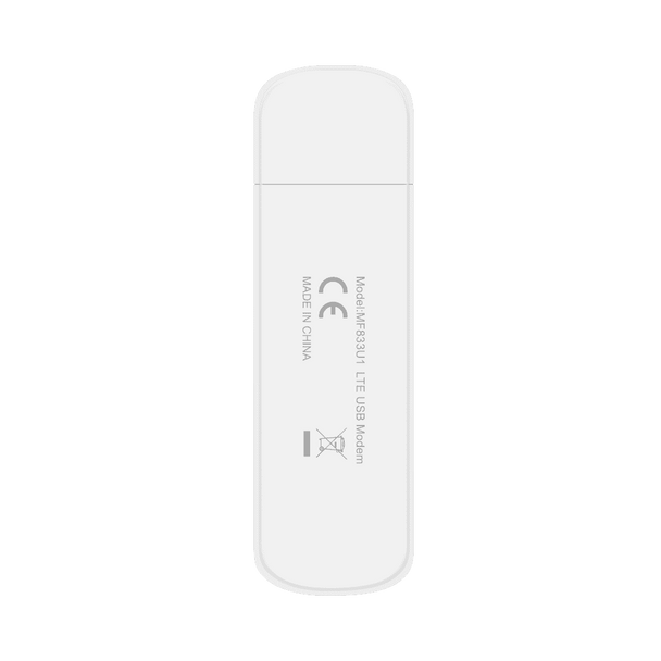 ZTE MF833U1 4G LTE Portable USB 2.0 Modem Dongle 150 Mbps White
