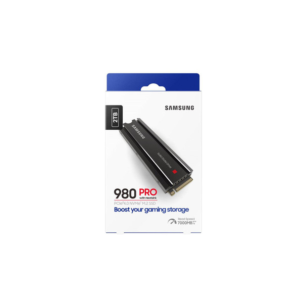Samsung 980 Pro 2TB PCIe 4.0 NVMe M.2 2280 SSD with Heatsink For PS5 & PC
