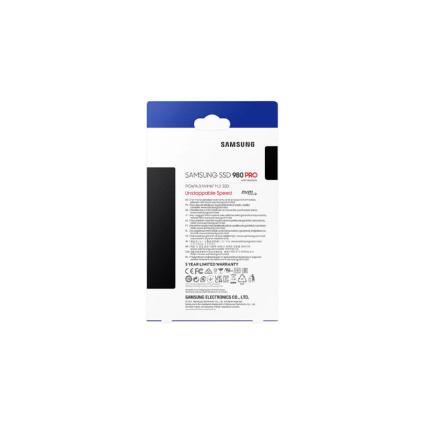 Samsung 980 Pro 2TB PCIe 4.0 NVMe M.2 2280 SSD with Heatsink For PS5 & PC