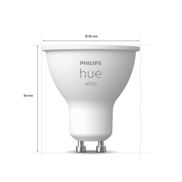Philips Hue White Ambiance Smart LED Light Bulb GU10 Single