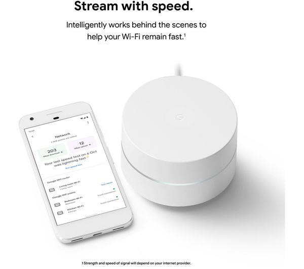 Google WiFi Mesh AC1200 For Dual Band Whole Home System - Add On Single Unit