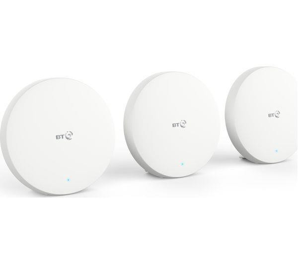 BT Mini Whole Home WiFi System Dual Band Wireless Access Points Triple Unit