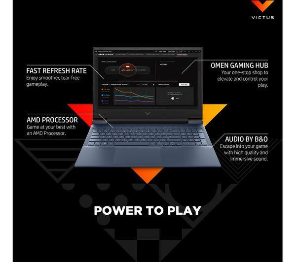 HP Victus 16-e0514na 16.1" Gaming Laptop AMD Ryzen 5 5600H 8GB Radeon RX 5500M