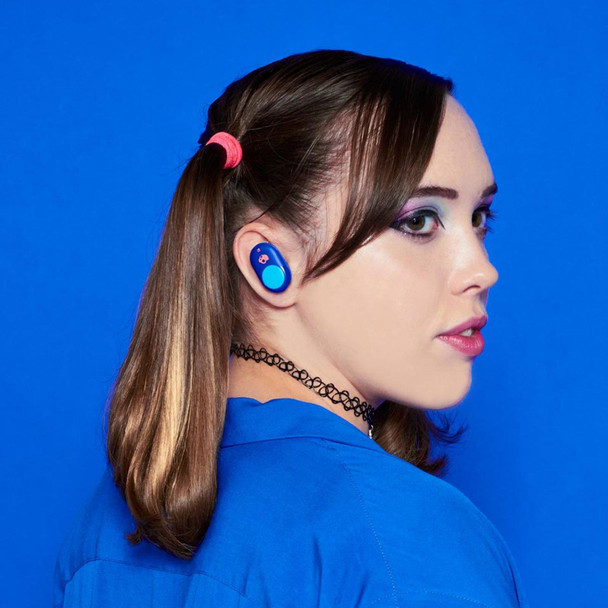 Skullcandy Push True Wireless Bluetooth In-Ear Earbuds - Fly Blue