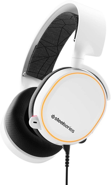 SteelSeries Arctis 5 7.1 Surround Sound Wired RGB Gaming Headset White