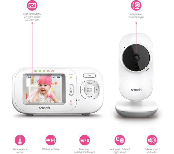 Vtech Safe & Sound VM2251 2.4" Display Video Baby Monitor - White