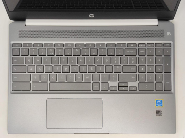 HP ChromeBook 15.6" 15-de0500na FHD Laptop Intel Pentium Gold 4417 4GB 64GB eMMC