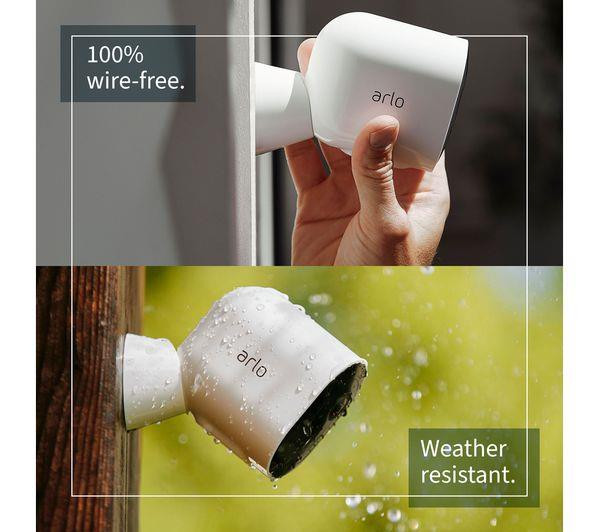 Arlo Pro 3 2K Smart CCTV Security Camera Black - Single Add On Camera