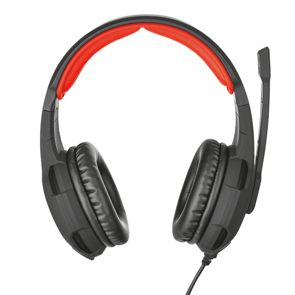 Trust GXT 310 Radius Over Ear Wired Gaming Headset For PC PS4 Xbox - Black & Red