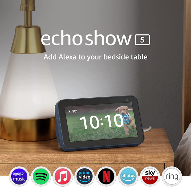 Amazon Echo Show 5 (2nd Generation) Smart Display Wirh Alexa - Deep Sea Blue