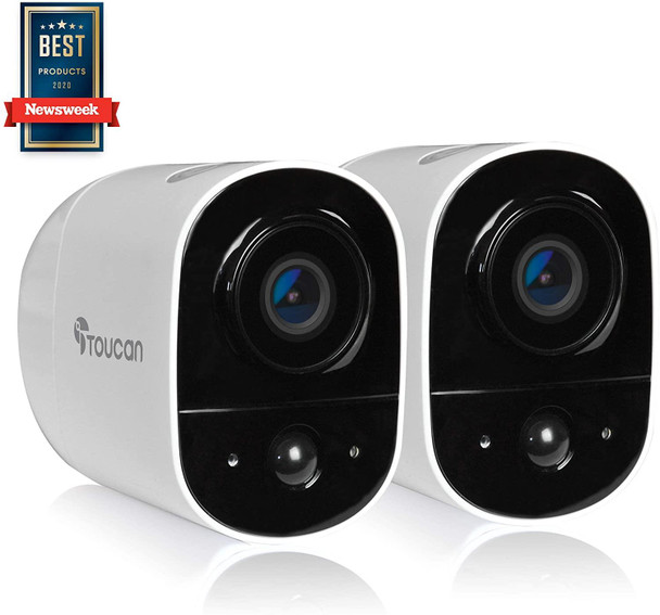 Toucan Full HD 1080p WiFi CCTV Security Camera Kit - 2 Cameras