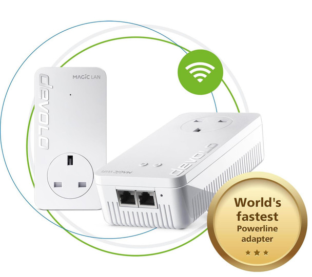 Devolo Magic 2 WiFi Next AC2400 Powerline Adapter Kit - Twin Pack – image 2