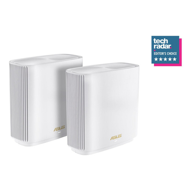 ASUS ZenWiFi AX6600 Whole Home Tri Band Mesh WiFi 6 System (XT8) Twin Pack