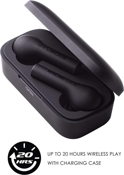 BoomPods Bassline True Wireless Bluetooth In-Ear Earbud Headphones Black