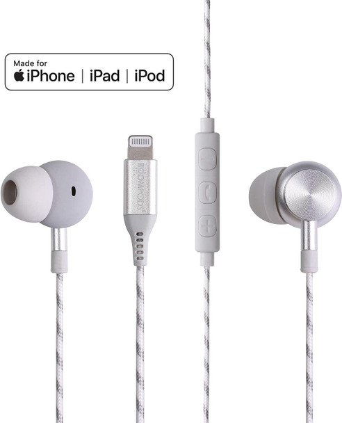 BoomPods Digibuds In Ear Headphones Titanium With Lightning iPhone / iPad / iPod
