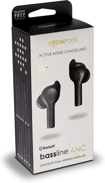BoomPods Bassline ANC Premium True Wireless Bluetooth In Ear Headphones Black